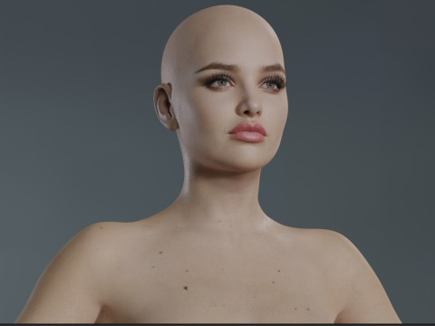 Katherine Langford 3Dモデル