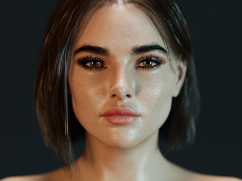 Zoey Deutch 3D Model