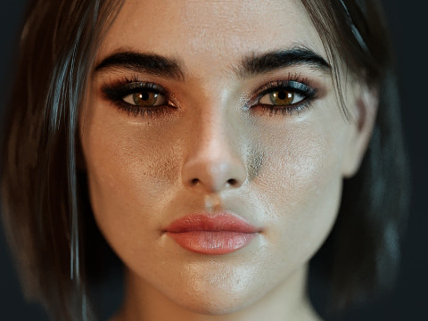 Zoey Deutch 3D Model