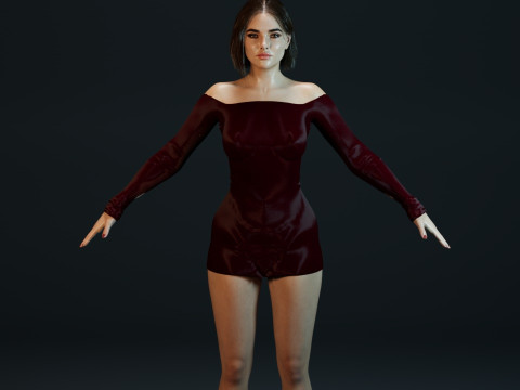 Zoey Deutch 3D Model