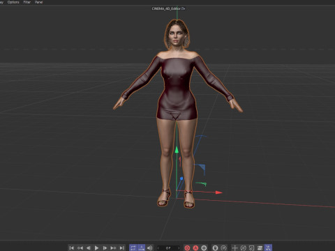 Zoey Deutch 3D Model