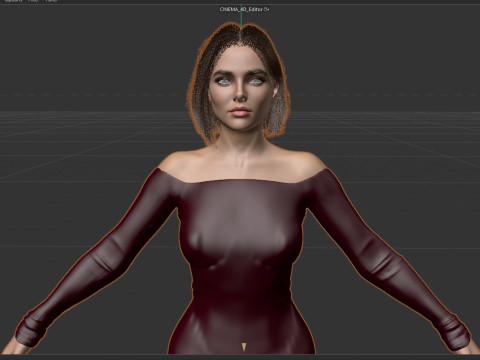 Zoey Deutch 3D Model