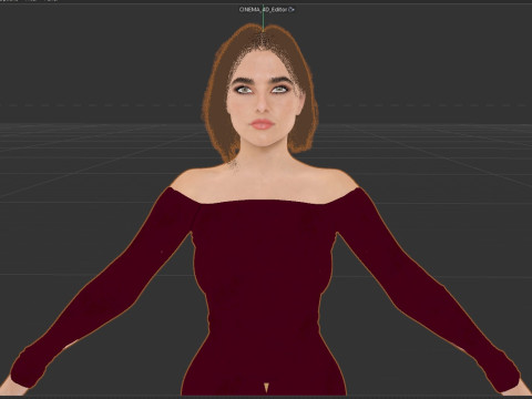 Zoey Deutch 3D Model