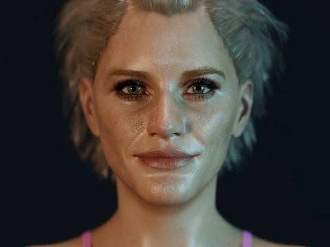 Katee Sackhoff V2 3Dモデル