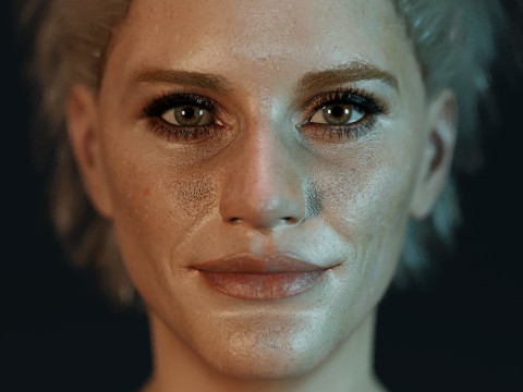 Katee Sackhoff V2 3D 모델