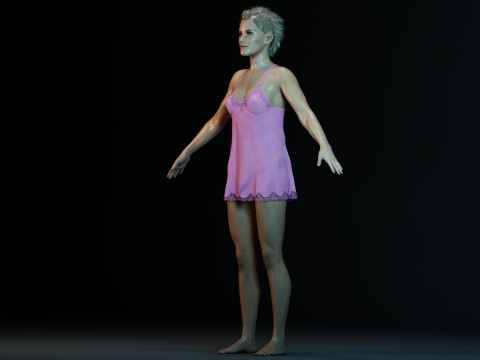 Katee Sackhoff V2 3D 모델