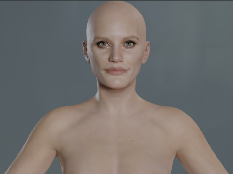 Katee Sackhoff V2 3D 모델