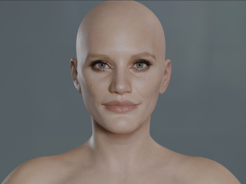 Katee Sackhoff V2 3D 모델