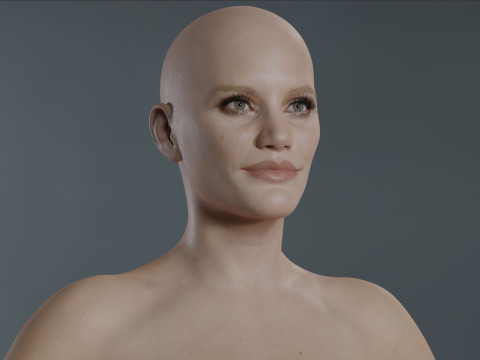 Katee Sackhoff V2 3D 모델