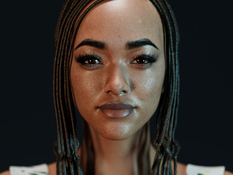 Sonequa Martin-Green Model 3D