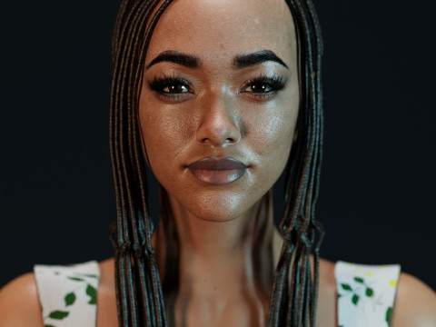 Sonequa Martin-Green Modello 3D