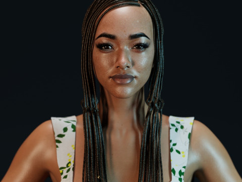 Sonequa Martin-Green Modello 3D