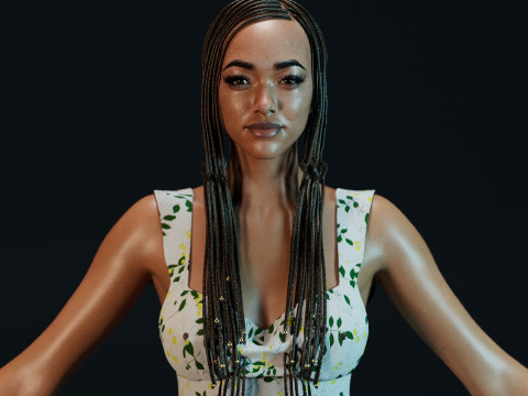 Sonequa Martin-Green Modello 3D