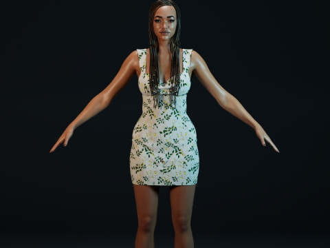 Sonequa Martin-Green Modello 3D
