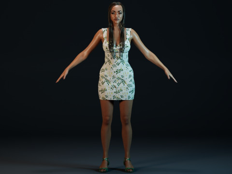 Sonequa Martin-Green Modello 3D