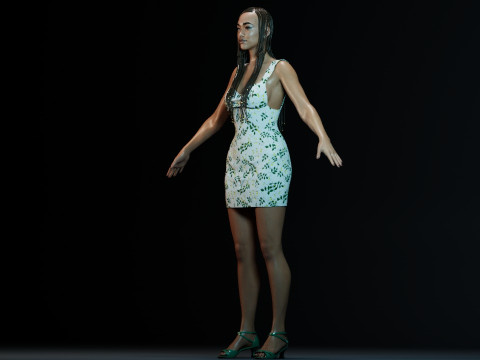 Sonequa Martin-Green Modello 3D