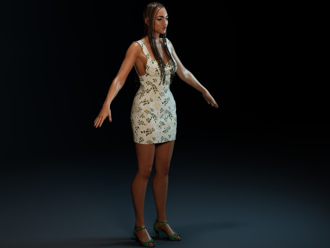 Sonequa Martin-Green Modello 3D