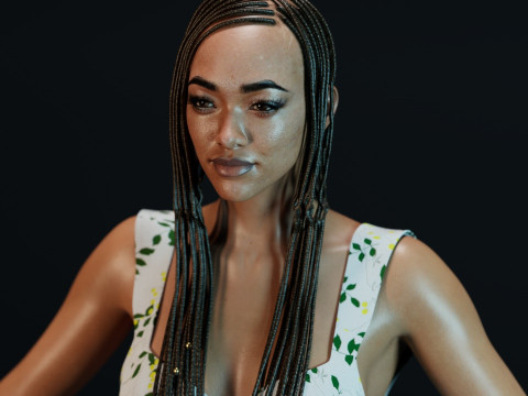 Sonequa Martin-Green Modello 3D
