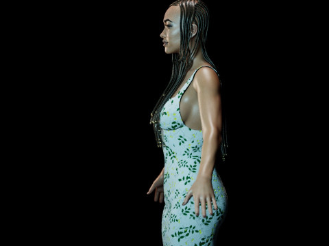 Sonequa Martin-Green Modello 3D