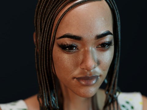 Sonequa Martin-Green Modello 3D