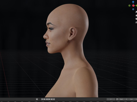 Sonequa Martin-Green Modello 3D