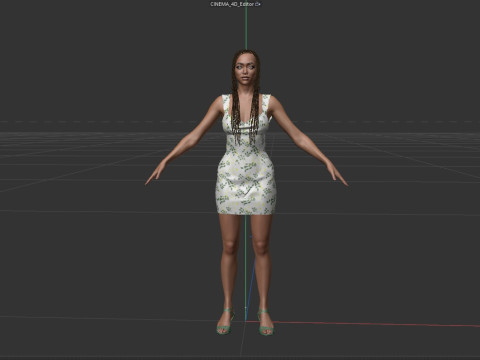 Sonequa Martin-Green Modello 3D