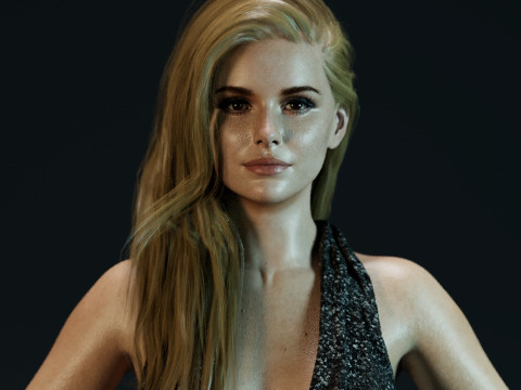 Erin Moriarty 3D Model