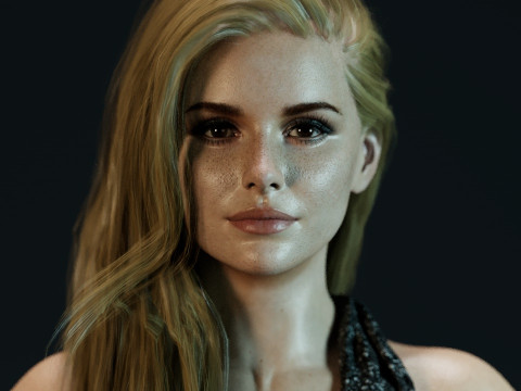 Erin Moriarty 3D Model
