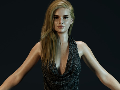 Erin Moriarty 3D Model