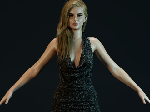 Erin Moriarty 3D Model