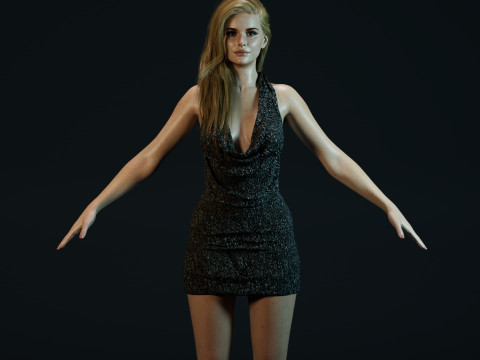 Erin Moriarty 3D Model