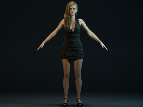 Erin Moriarty 3D Model