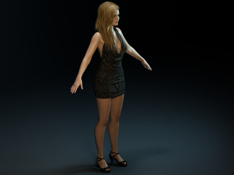 Erin Moriarty 3D Model