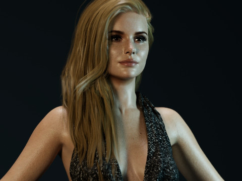 Erin Moriarty 3D Model