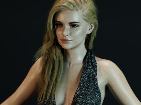 Erin Moriarty 3D Model