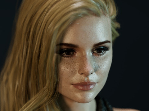 Erin Moriarty 3D Model