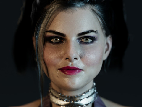 Amy Lee Evanescence 3D Model