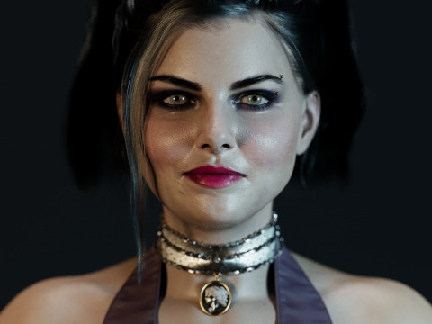 Amy Lee Evanescence Modelo 3D