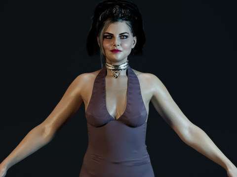 Amy Lee Evanescence Modelo 3D
