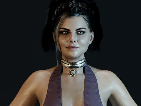 Amy Lee Evanescence Modelo 3D