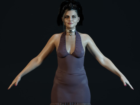Amy Lee Evanescence Modelo 3D