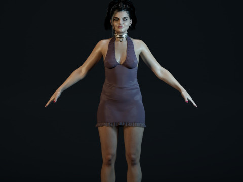 Amy Lee Evanescence Modelo 3D