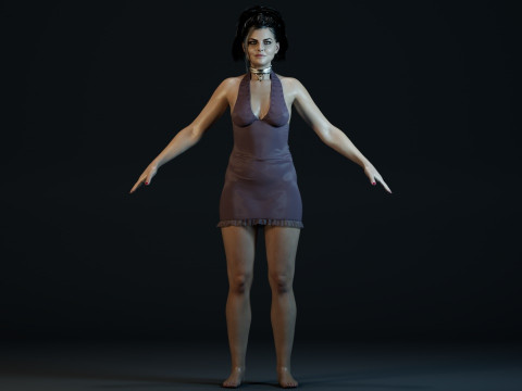 Amy Lee Evanescence Modelo 3D