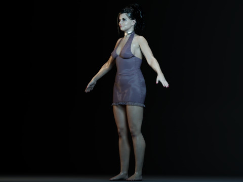 Amy Lee Evanescence Modelo 3D
