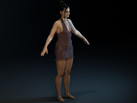 Amy Lee Evanescence Modelo 3D