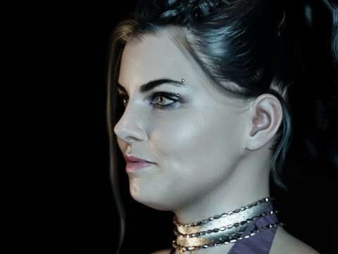 Amy Lee Evanescence Modelo 3D