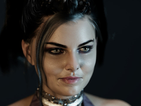 Amy Lee Evanescence Modelo 3D
