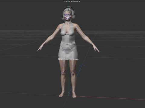 Amy Lee Evanescence Modelo 3D