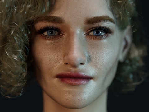 Julia Garner 3Dモデル