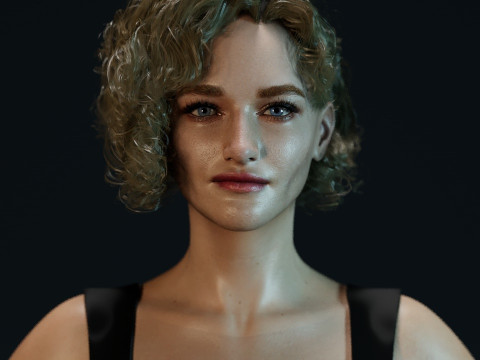 Julia Garner 3Dモデル